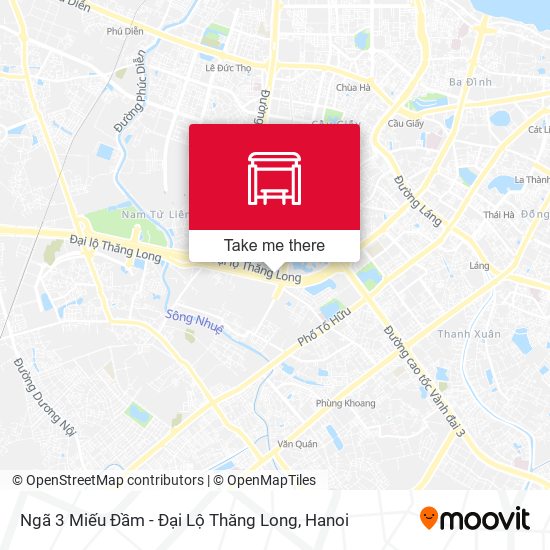 Ngã 3 Miếu Đầm - Đại Lộ Thăng Long map