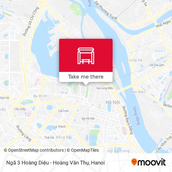 Ngã 3 Hoàng Diệu - Hoàng Văn Thụ map