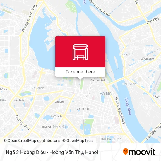 Ngã 3 Hoàng Diệu - Hoàng Văn Thụ map