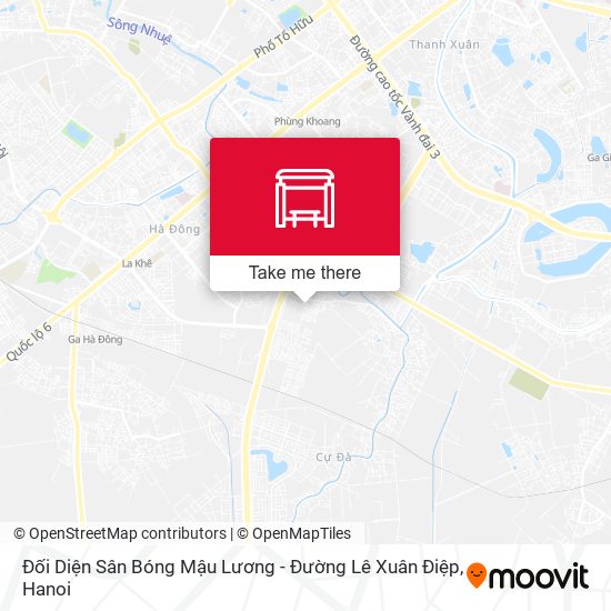 Đối Diện Sân Bóng Mậu Lương - Đường Lê Xuân Điệp map