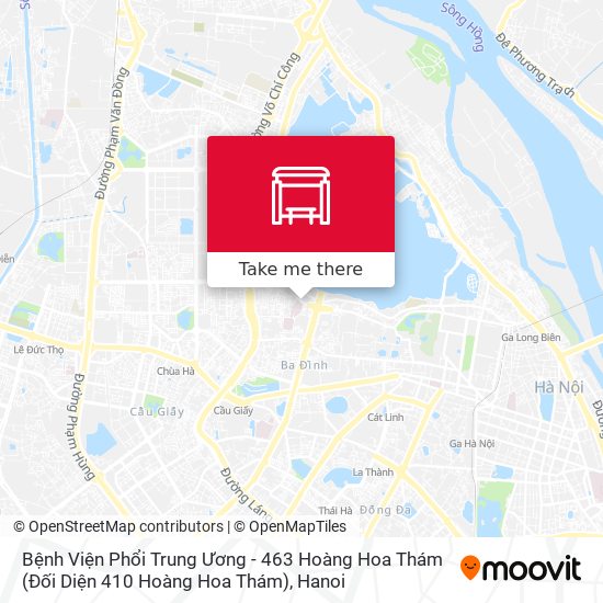 Bệnh Viện Phổi Trung Ương - 463 Hoàng Hoa Thám (Đối Diện 410 Hoàng Hoa Thám) map