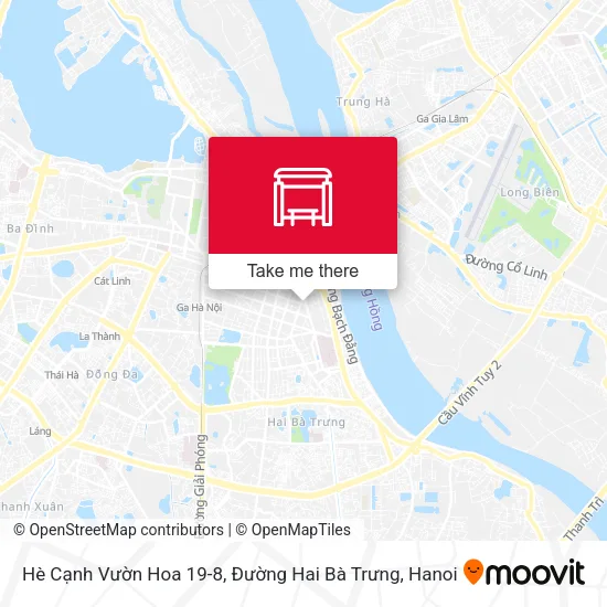 Hè Cạnh Vườn Hoa 19-8, Đường Hai Bà Trưng map