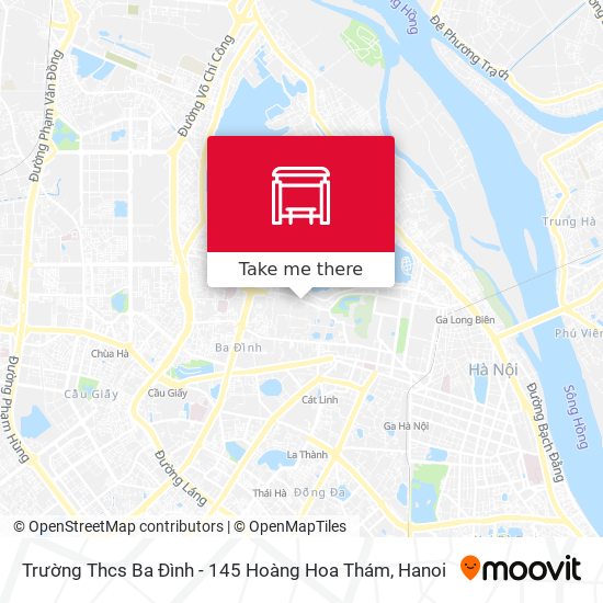 Trường Thcs Ba Đình - 145 Hoàng Hoa Thám map