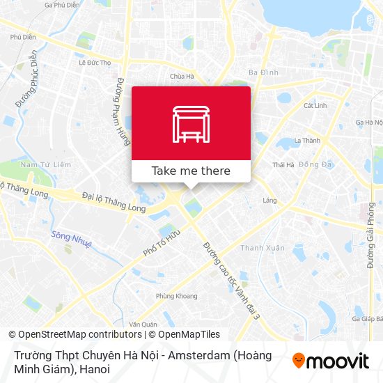 Trường Thpt Chuyên Hà Nội - Amsterdam (Hoàng Minh Giám) map