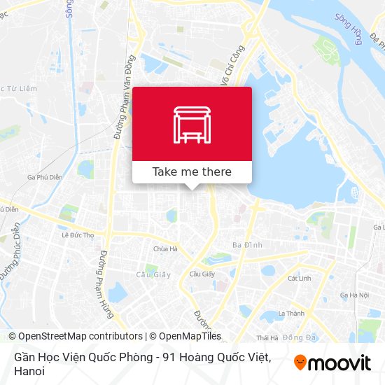 Gần Học Viện Quốc Phòng - 91 Hoàng Quốc Việt map