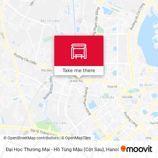 Đại Học Thương Mại - Hồ Tùng Mậu (Cột Sau) map