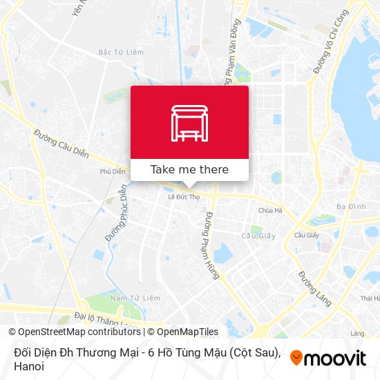 Đối Diện Đh Thương Mại - 6 Hồ Tùng Mậu (Cột Sau) map