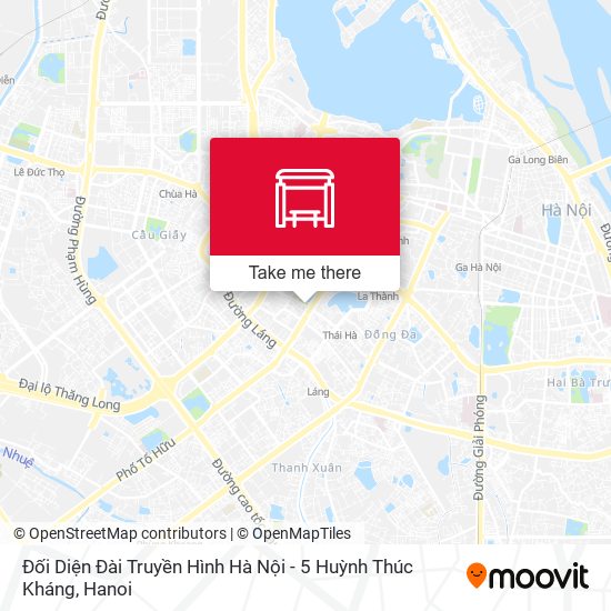 Đối Diện Đài Truyền Hình Hà Nội - 5 Huỳnh Thúc Kháng map