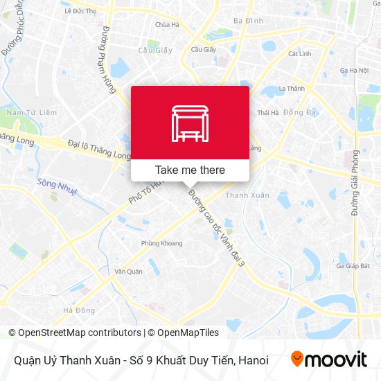 Quận Uỷ Thanh Xuân - Số 9 Khuất Duy Tiến map