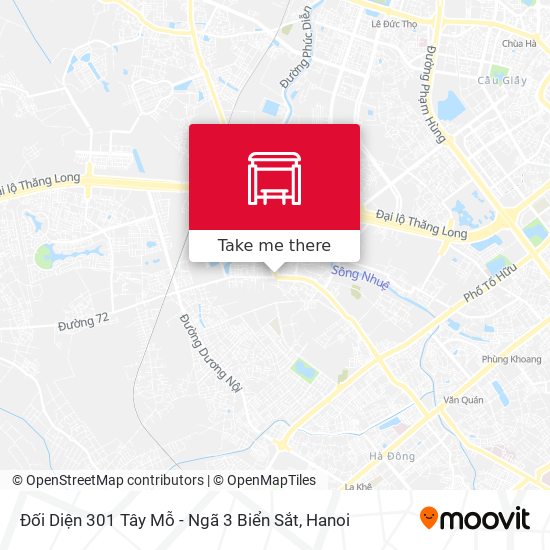 Đối Diện 301 Tây Mỗ - Ngã 3 Biển Sắt map