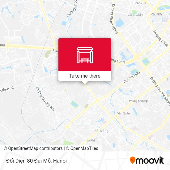 Đối Diện 80 Đại Mỗ map