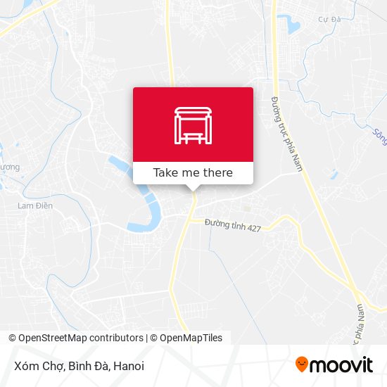 Xóm Chợ, Bình Đà map