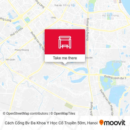 Cách Cổng Bv Đa Khoa Y Học Cổ Truyền 50m map