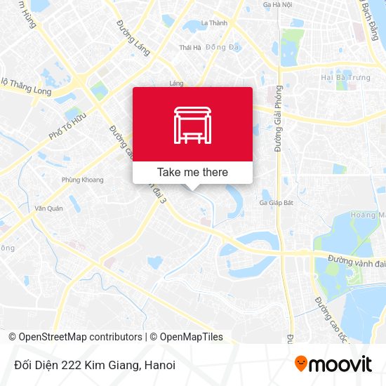Đối Diện 222 Kim Giang map