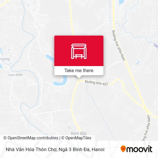 Nhà Văn Hóa Thôn Chợ, Ngã 3 Bình Đà map