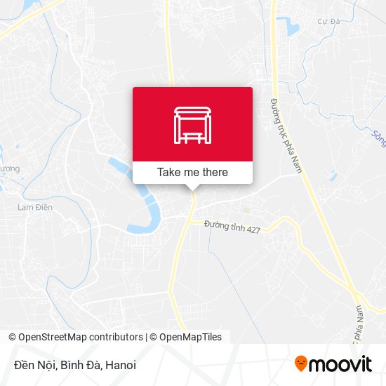 Đền Nội, Bình Đà map