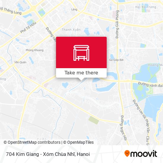 704 Kim Giang - Xóm Chùa Nhĩ map