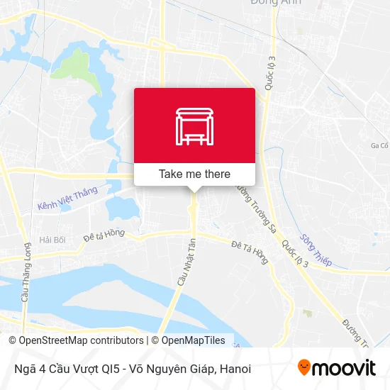 Ngã 4 Cầu Vượt Ql5 - Võ Nguyên Giáp map
