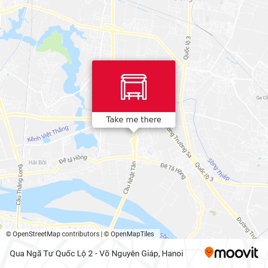 Qua Ngã Tư Quốc Lộ 2 - Võ Nguyên Giáp map