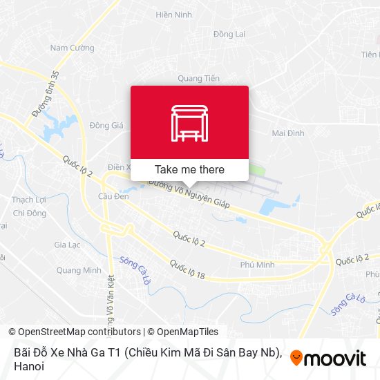 Bãi Đỗ Xe Nhà Ga T1 (Chiều Kim Mã Đi Sân Bay Nb) map