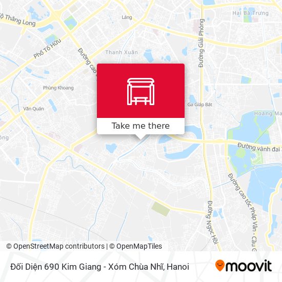 Đối Diện 690 Kim Giang - Xóm Chùa Nhĩ map