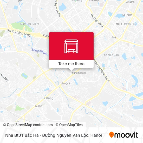 Nhà Bt01 Bắc Hà - Đường Nguyễn Văn Lộc map