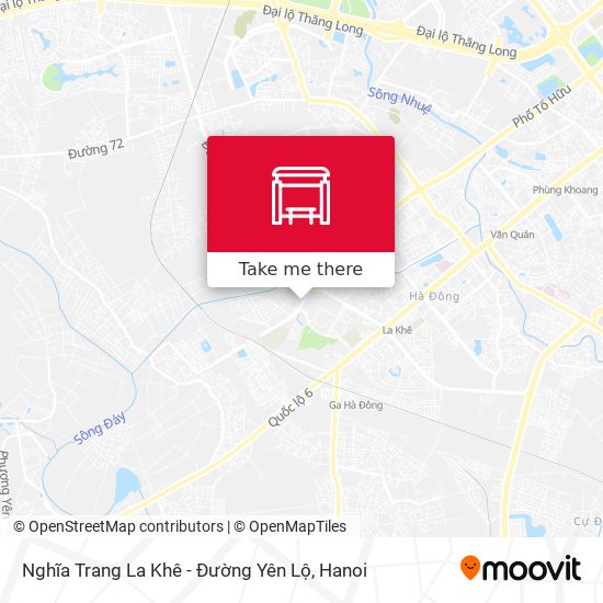 Nghĩa Trang La Khê - Đường Yên Lộ map