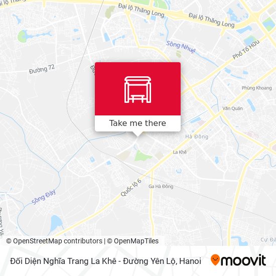 Đối Diện Nghĩa Trang La Khê - Đường Yên Lộ map