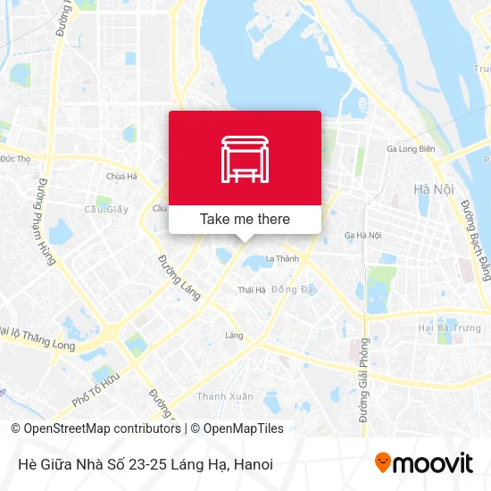 Hè Giữa Nhà Số 23-25 Láng Hạ map