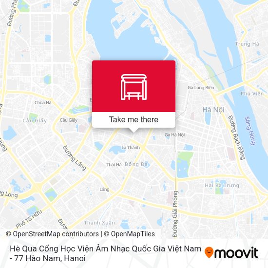 Hè Qua Cổng Học Viện Âm Nhạc Quốc Gia Việt Nam - 77 Hào Nam map