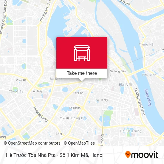 Hè Trước Tòa Nhà Pta - Số 1 Kim Mã map