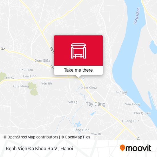 Bệnh Viện Đa Khoa Ba Vì map