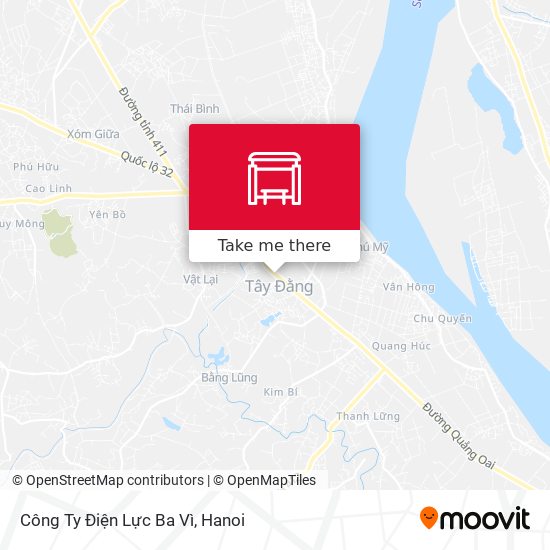 Công Ty Điện Lực Ba Vì map