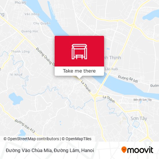 Đường Vào Chùa Mía, Đường Lâm map