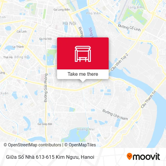 Giữa Số Nhà 613-615 Kim Ngưu map
