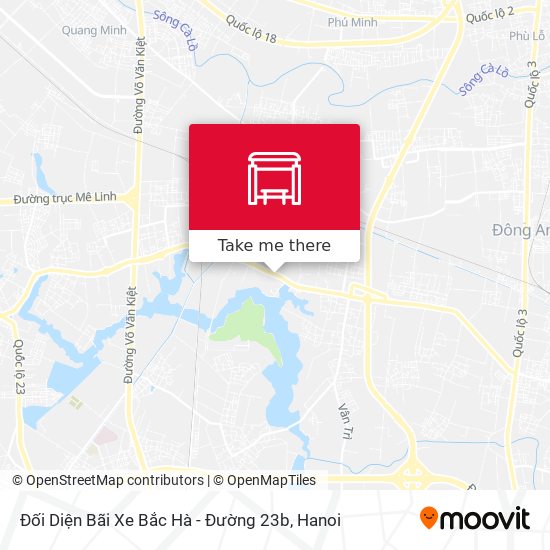 Đối Diện Bãi Xe Bắc Hà - Đường 23b map