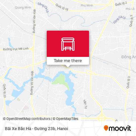 Bãi Xe Bắc Hà - Đường 23b map