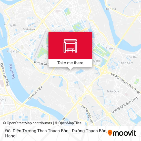 Đối Diện Trường Thcs Thạch Bàn - Đường Thạch Bàn map