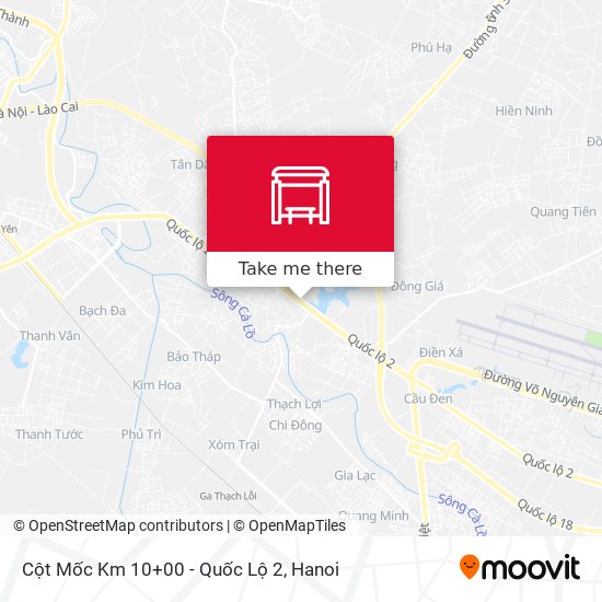 Cột Mốc Km 10+00 - Quốc Lộ 2 map