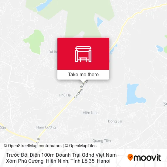 Trước Đối Diện 100m Doanh Trại Qđnd Việt Nam - Xóm Phú Cường, Hiền Ninh, Tỉnh Lộ 35 map