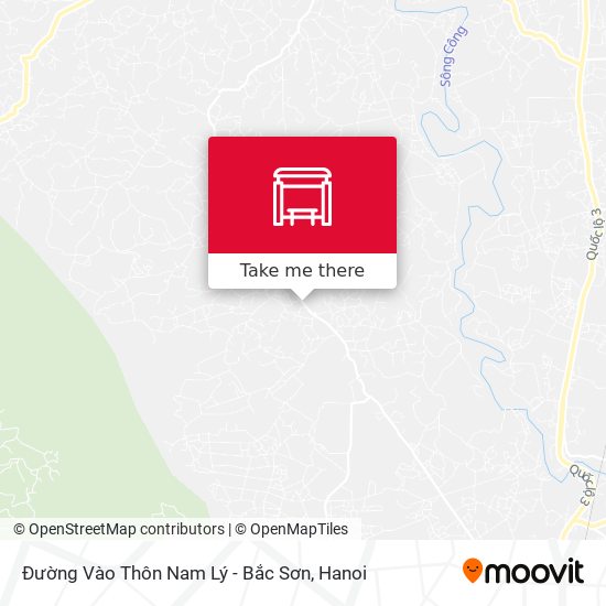 Đường Vào Thôn Nam Lý - Bắc Sơn map
