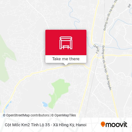 Cột Mốc Km2 Tỉnh Lộ 35 - Xã Hồng Kỳ map