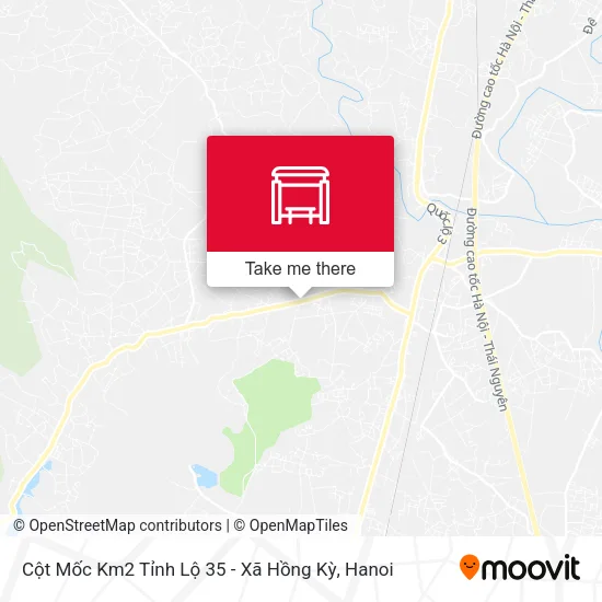 Cột Mốc Km2 Tỉnh Lộ 35 - Xã Hồng Kỳ map