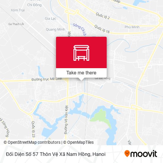 Đối Diện Số 57 Thôn Vệ Xã Nam Hồng map