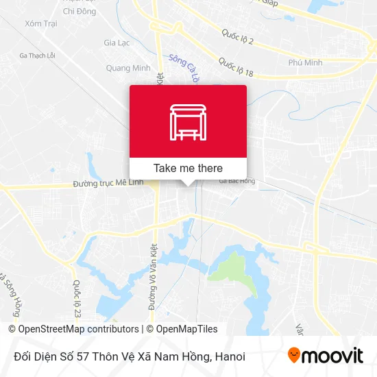 Đối Diện Số 57 Thôn Vệ Xã Nam Hồng map