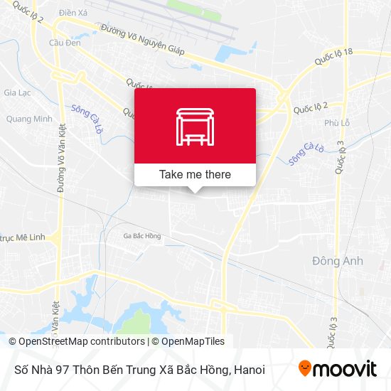 Số Nhà 97 Thôn Bến Trung Xã Bắc Hồng map