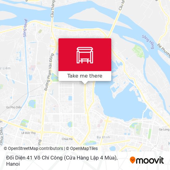 Đối Diện 41 Võ Chí Công (Cửa Hàng Lập 4 Mùa) map