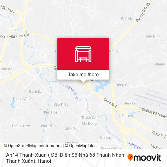 Ah14 Thanh Xuân ( Đối Diện Số Nhà 68 Thanh Nhàn  - Thanh Xuân) map