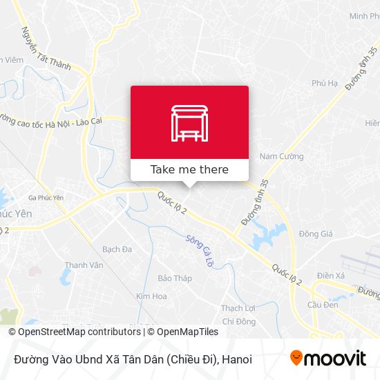 Đường Vào Ubnd Xã Tân Dân (Chiều Đi) map