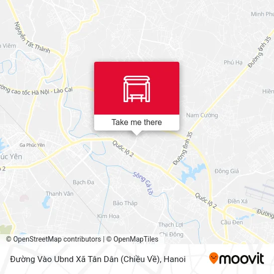 Đường Vào Ubnd Xã Tân Dân (Chiều Về) map